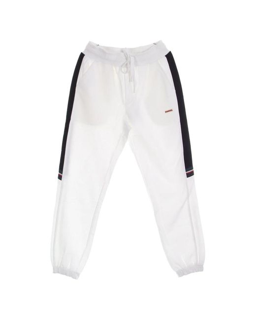 Kangol Broeken ,Wit ,Katoen Heritage Taped Sweat Pant Off in het White voor heren