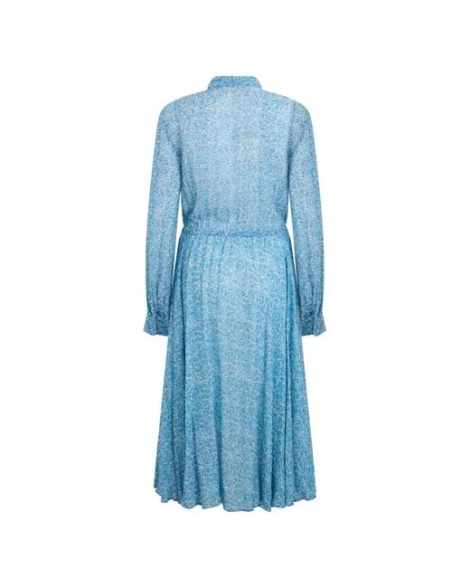 Philosophy Di Lorenzo Serafini Blue Midi Dresses