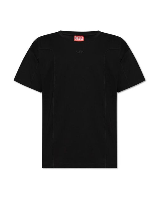 DIESEL T-Shirt T-Norm-Int in het Black voor heren