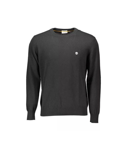 Maglia di lana nera - maglione a maniche lunghe di Timberland in Black da Uomo