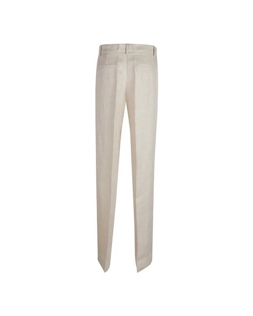 P.A.R.O.S.H. Natural Straight Trousers