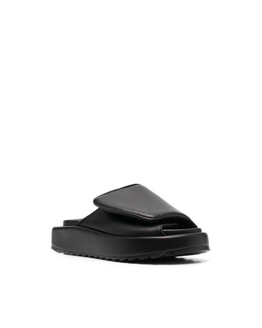 Gia Borghini Black Sliders