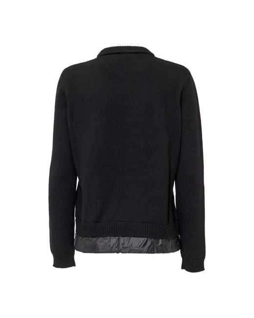 Fay Black Round-Neck Knitwear