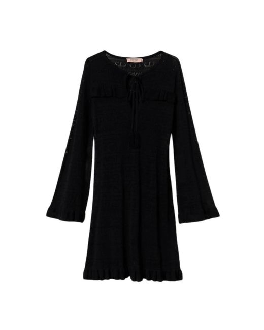 Twinset Black Short Dresses