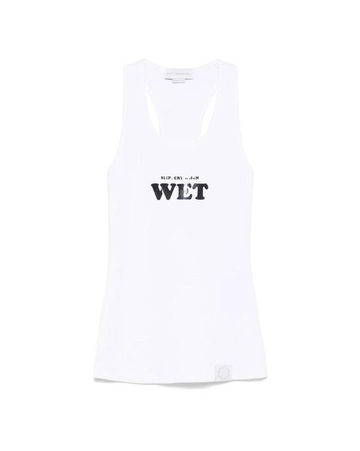Stella McCartney White Sleeveless Tops
