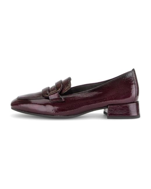 Gabor Purple Loafer Mit Eckiger Spitze