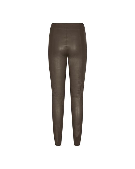Mos Mosh Gray Leather Trousers