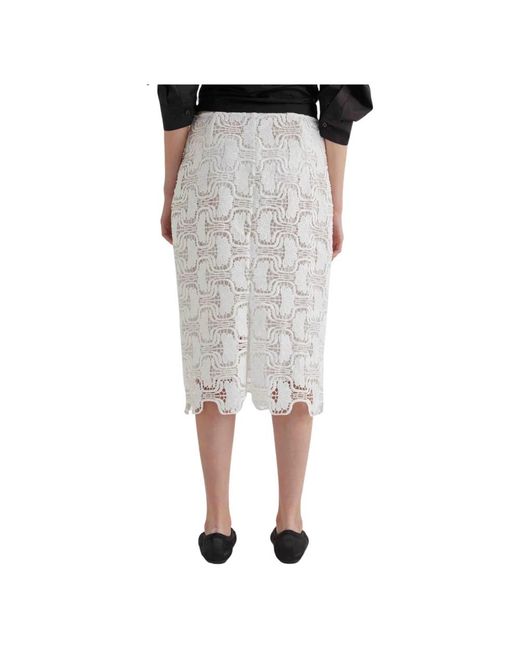 MEIMEIJ Gray Midi Skirts