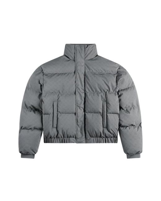 Daily Paper Jassen ,Grijs ,Polyester Renako Monogram Puffer Jacket in het Gray voor heren