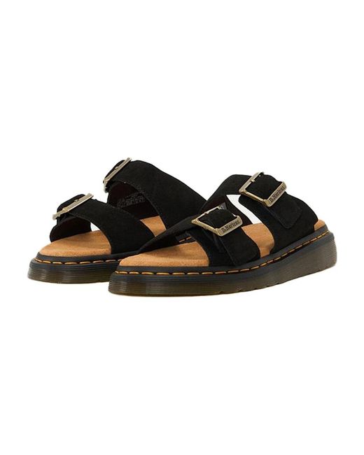 Dr. Martens Black Sliders