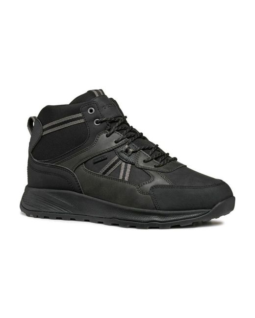 Geox Black Lace-Up Boots for men
