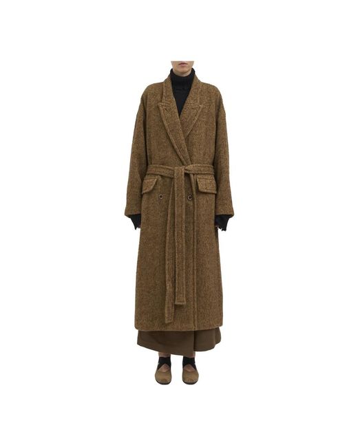 Uma Wang Brown Belted Coats