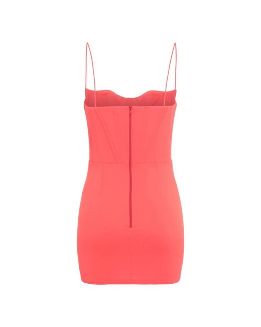 Alex Perry Kleedjes ,Oranje ,Leer Mini Jurk in het Pink