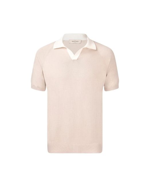 Gran Sasso Pink Polo Shirts for men