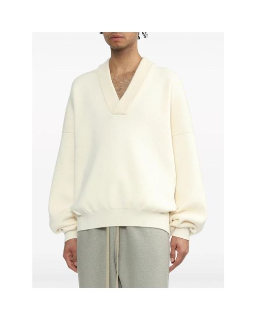 Knitwear > v-neck knitwear Fear Of God pour homme en coloris White