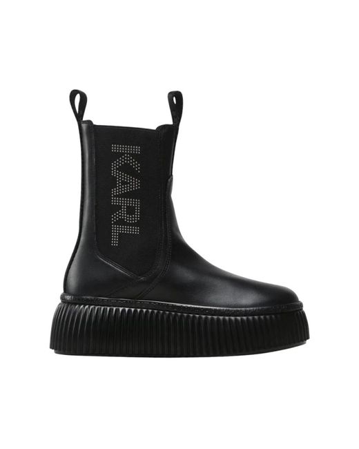 Kreeper lo kc logo gore scarpa nera di Karl Lagerfeld in Black