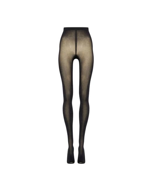 Wolford Gray Satin Opaque 50 Tights