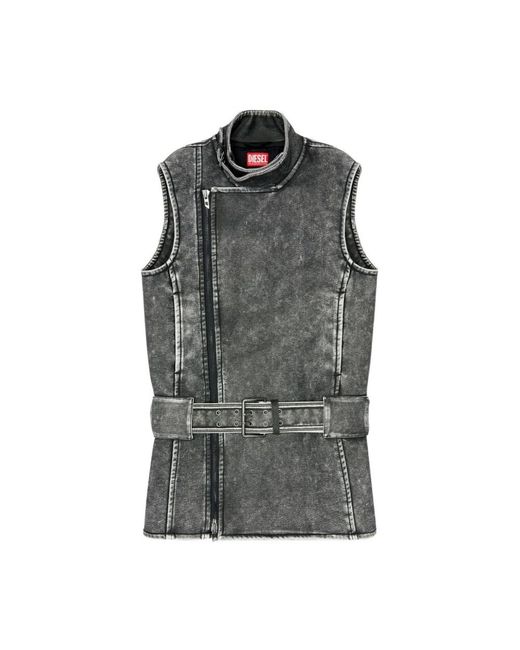 DIESEL Gray Waistcoats
