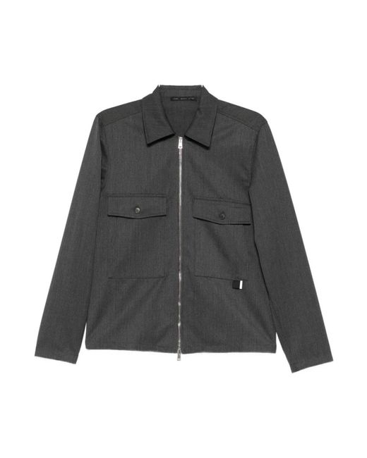 Low Brand Jassen ,Grijs ,Shirt Jacket in het Black voor heren