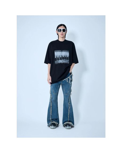 Rick Owens Blue Flared Jeans for men