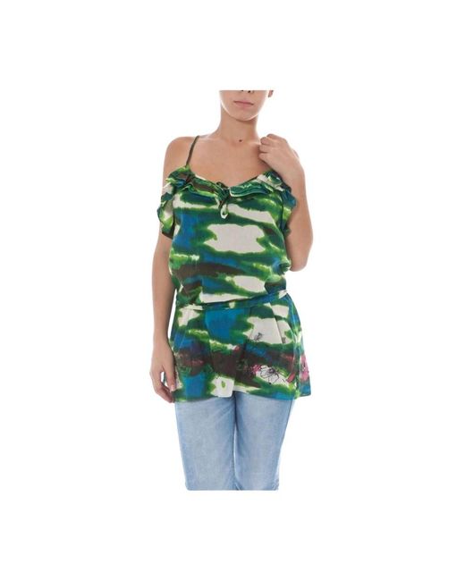 John Galliano Green Tunics