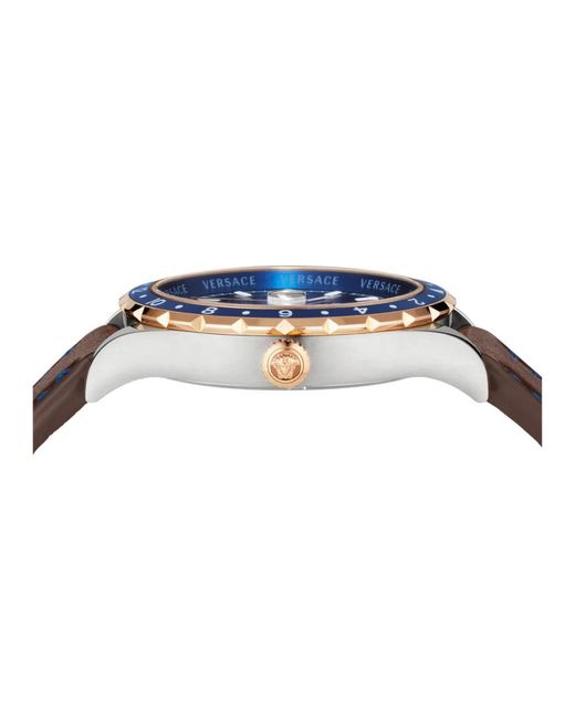 Versace Hellenyium Gmt Watch in Blue für Herren