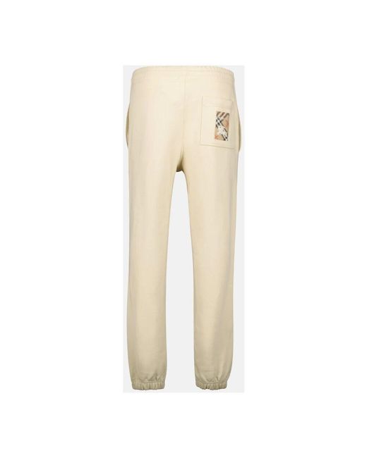 Burberry Jogginghose frühling-sommer 2025 in Natural für Herren
