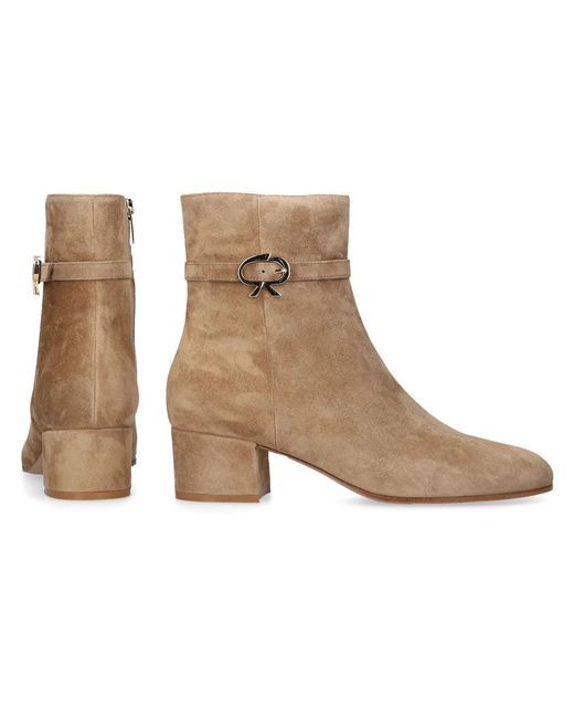 Gianvito Rossi Natural Heeled Boots