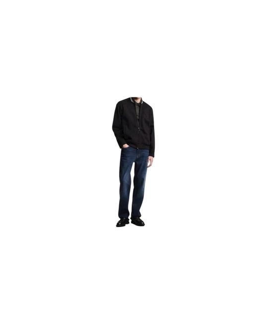 Emporio Armani Black Bomber Jackets for men