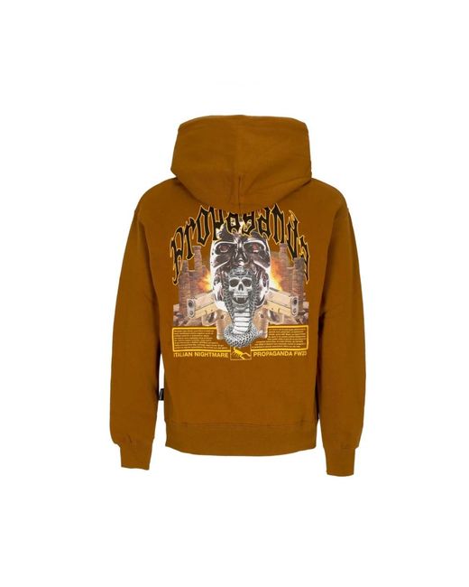 Propaganda Brown Hoodies for men
