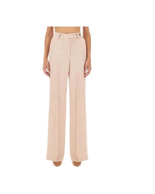 Wide Trousers Kiton de color Pink