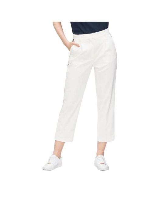 Tommy Hilfiger Trousers > Cropped Trousers in het White