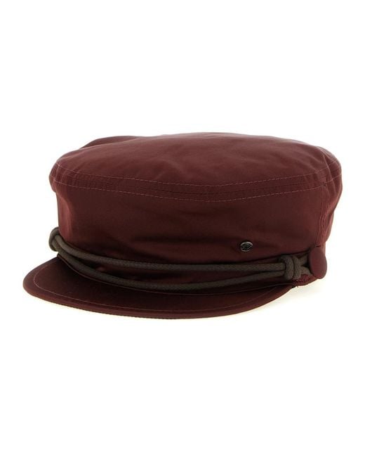 Caps Maison Michel en coloris Red