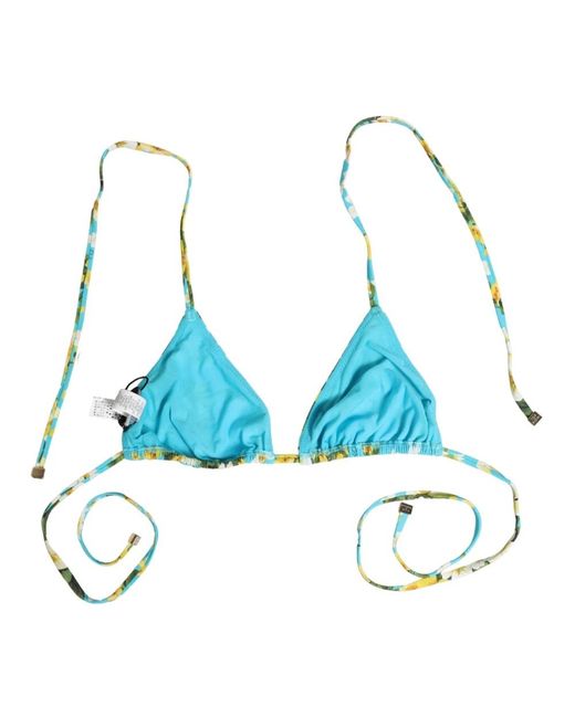 Dolce & Gabbana Blue Bikinis