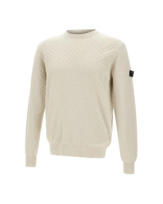 Peuterey White Round-Neck Knitwear for men