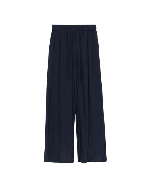 Patrizia Pepe Blue Dunkelblaue Elastische Hose