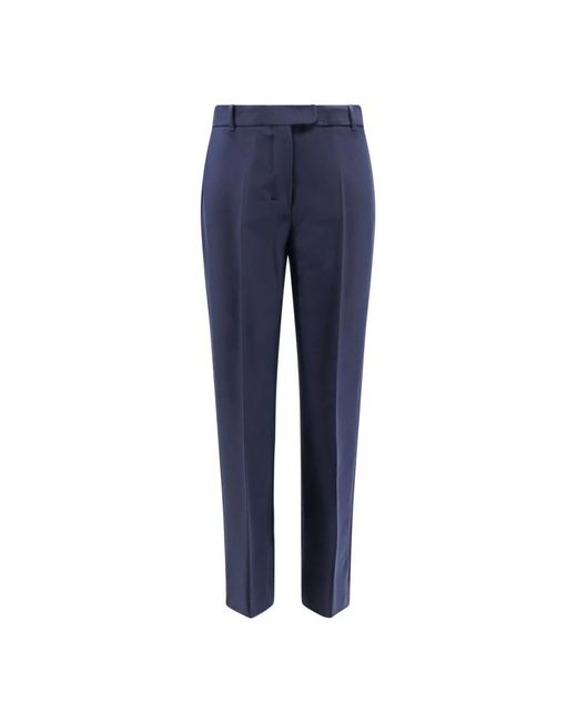 Max Mara Blue Slim-Fit Trousers