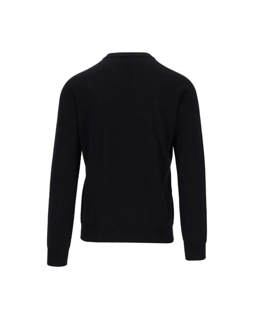 Giorgio Armani Blue Round-Neck Knitwear for men