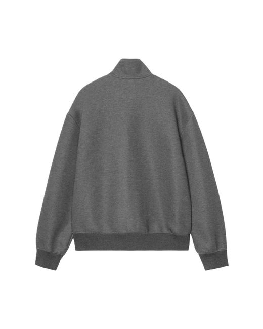 Carhartt Hoodies & Sweatvesten ,Zwart ,Katoen Alda Zip Sweat Jacket in het Gray voor heren