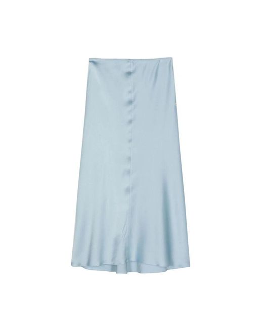 Midi Skirts Anna October de color Blue