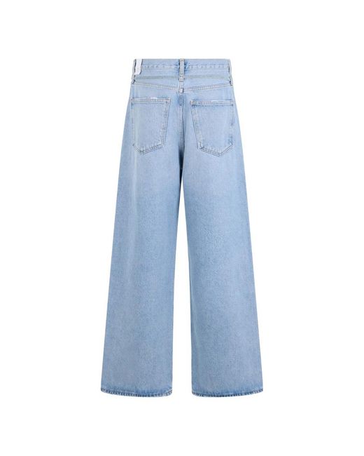 Agolde Blue Wide Jeans