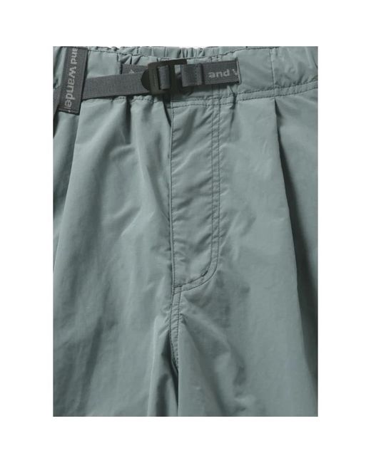 And Wander Blue Wide Trousers for men