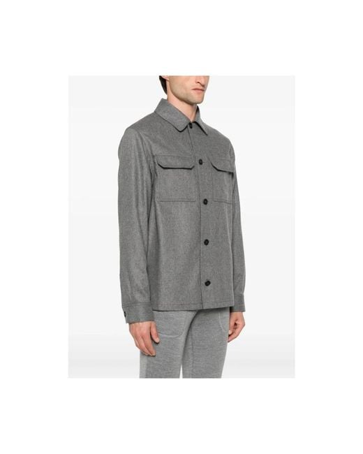 Incotex Gray Light Jackets for men