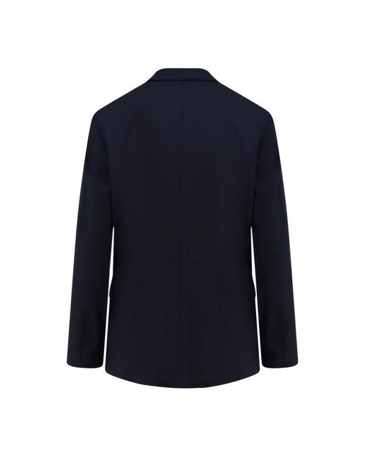 Alysi Blazer Van Scheerwolmix in het Blue