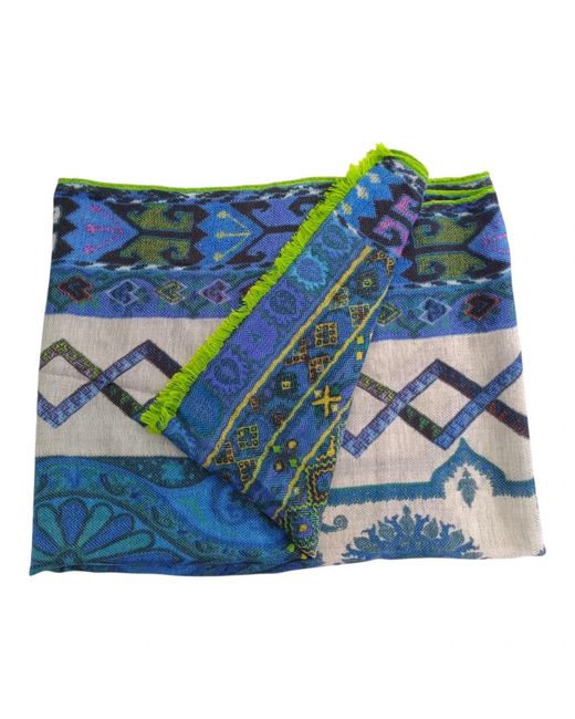 Etro Blue Scarves