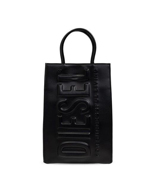 DIESEL Black Schultertasche dsl 3d shopper m