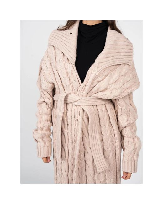 LA HAINE INSIDE US Truien & Vesten ,Roze ,Elegante Lange Vest in het Pink