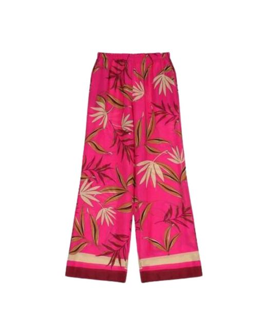Trousers > wide trousers Imperial en coloris Pink