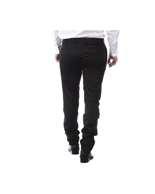 Daniele Alessandrini Black Suit Trousers for men