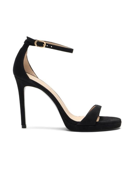 Stuart Weitzman Black High Heel Sandals